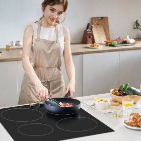 Built-in Electric Cooktop Radiant Ceramic Cooktop 4 Burners 23.2x20.5 Inch