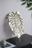 24.8x17.3x2" Gold Monstera Leaf Wall Décor