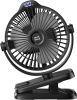 Clip on Fan - 720° Rotation Portable Small Fan with LCD Digital Display, 8000mAh Low Noise Desk Fan for Outdoor Camping/Stroller/Home/Office