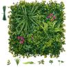 Artificial Plant Wall, 12PCS 20 x 20 in Artificial Boxwood Panels, Greenery Backdrop Privacy Hedge Fence with Sun Protection