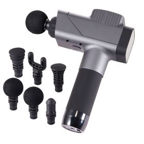Massage Gun Deep Tissue, Percussion Muscle Massager for Athletes - with 8 Speed Levels & 6 Massage Heads, 16V 2500mAh Batteries