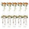 10PCS 23.6inch High Wedding Flower Stand, With Acrylic Laminate,Acrylic Vase Column Geometric Centerpiece Stands