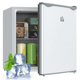 1.1 Cu.Ft Countertop Mini Freezer, Compact Upright Freezer with Removable Shelves, Gray