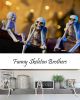 Halloween Decorations Indoor Skeleton Statues See Speak Hear No Evil Figurines for Mantel Table - Realistic Resin Skull Spooky Gothic Home Decor Set o