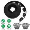 32.8FT Non-Digging Plastic Garden Edging Kit Plastic Garden Border with 30 Spikes 2In Tall Border Edging for Garden Lawn Yard Flower Beds