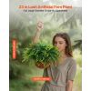 Artificial Ferns, 2 Pcs Fake Hanging Boston Fern Bush Plant with 23 Inch Hanging Length, Plastic Faux Greenery for Indoor and Outdoor Decor, For Wall