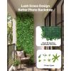 Artificial Plant Wall, 40 x 120 in Artificial Boxwood Panels, Sun Protection Greenery Backdrop Privacy Hedge Fence, Fake Grass Screen for Wedding