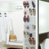 (2 pack) 26-Pocket Clear PEVA Hanging Shoe Organizer