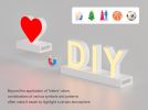 Magnetic LED Light Capital Letter, (S) H3.7" 3000K