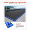 Pool Cover Water Bags, 12 Packs 8 Ft, Double Chamber Pool Cover Water Tubes, 0.4mm Thick PVC Bags Weights with Leakproof Screw Cap