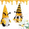 Bumble Bee Gnome Plush - Mr and Mrs Honeybee Spring Gnomes Plush Ornaments Tomte Elf World Bee Day Decor