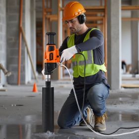 Diamond Core Drill Machine Handheld Concrete Core Drill Rig 6.3 In 2000W