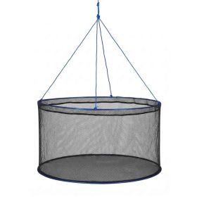 Foldable Fishing Net, Landing Fishing Pier Nets, Portable Drop Net For Pulling Up Fish, Durable And Fish-friendly, With Rope And Storage Bag, For (Option: default)