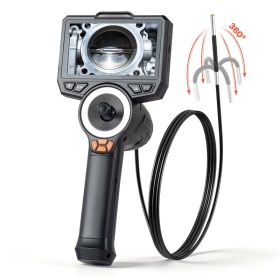 Articulating Borescope With 3.9mm Ultra Slim Lens, 4-Way 360 Articulated Endoscope With Light, 4.5 HD IPS Screen, 8X Zoom Inspection Camera For A (Option: default)