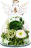 Gifts for Mom Birthday Gifts for Women Preserved Rose Forever Flower in Glass Angel Figurines Fresh Flowers for Delivery Anniversary Mothers Day Real