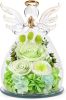 Gifts for Mom Birthday Gifts for Women Preserved Rose Forever Flower in Glass Angel Figurines Fresh Flowers for Delivery Anniversary Mothers Day Real