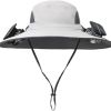Solar Fan Hat Rechargeable 2Detachable Solar Fans,Water-Repellent Wide Brim Bucket Hat, Outdoor Camping Hiking Golf Sun Hat