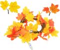 Fall Wall Decor Macrame Wall Hanging Shelf with Fall Lighted Garland