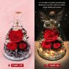 Gifts for Mom Birthday Gifts for Women Preserved Rose Forever Flower in Glass Angel Figurines Fresh Flowers for Delivery Anniversary Mothers Day Real