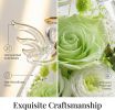 Gifts for Mom Birthday Gifts for Women Preserved Rose Forever Flower in Glass Angel Figurines Fresh Flowers for Delivery Anniversary Mothers Day Real