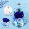 Gifts for Mom Birthday Gifts for Women Preserved Rose Forever Flower in Glass Angel Figurines Fresh Flowers for Delivery Anniversary Mothers Day Real