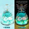 Gifts for Mom Birthday Gifts for Women Preserved Rose Forever Flower in Glass Angel Figurines Fresh Flowers for Delivery Anniversary Mothers Day Real