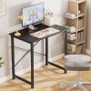 Computer Desk for Home Office, Modern Study Work Table Simple Style for Bedroom, Writing Desks with X-Shaped Reinforcement