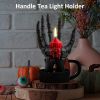 Halloween Decorations Indoor Skeleton Hand Ring Holder Tealight Candle Holder for Gothic Table Decor Jewelry and Earring Organizer