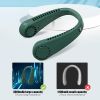 Portable Hands free Bladeless Hanging Neck Fans with Screen Display and 5 Speeds Levels, USB Rechargeable