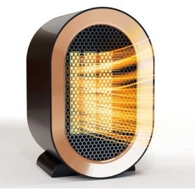 Electric Space Heater - 1200W Energy-Efficient Heater For Indoor Use. This Two-speed Portable Heater Fan Is Perfect For Offices, Providing Adjustable (Option: Black)
